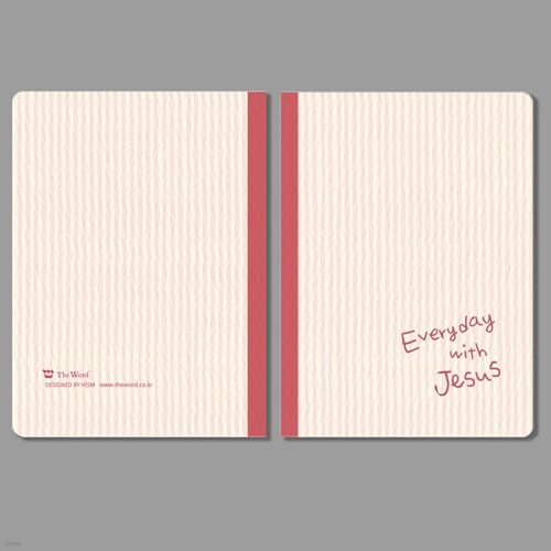 미니 무지노트_ everyday with Jesus (라인_레드)