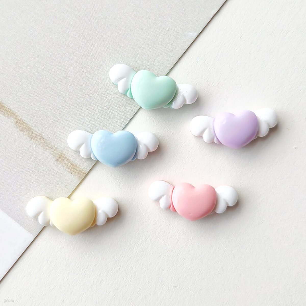50개 하트 날개 캐릭터 키캡파츠 데코덴 탑꾸 폰꾸 DIY 재료 미니어처 가방 꾸미기 부자재