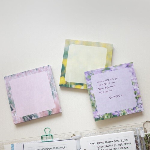 꿈결 꽃 메모패드 (3종) dreamy blossom memopad