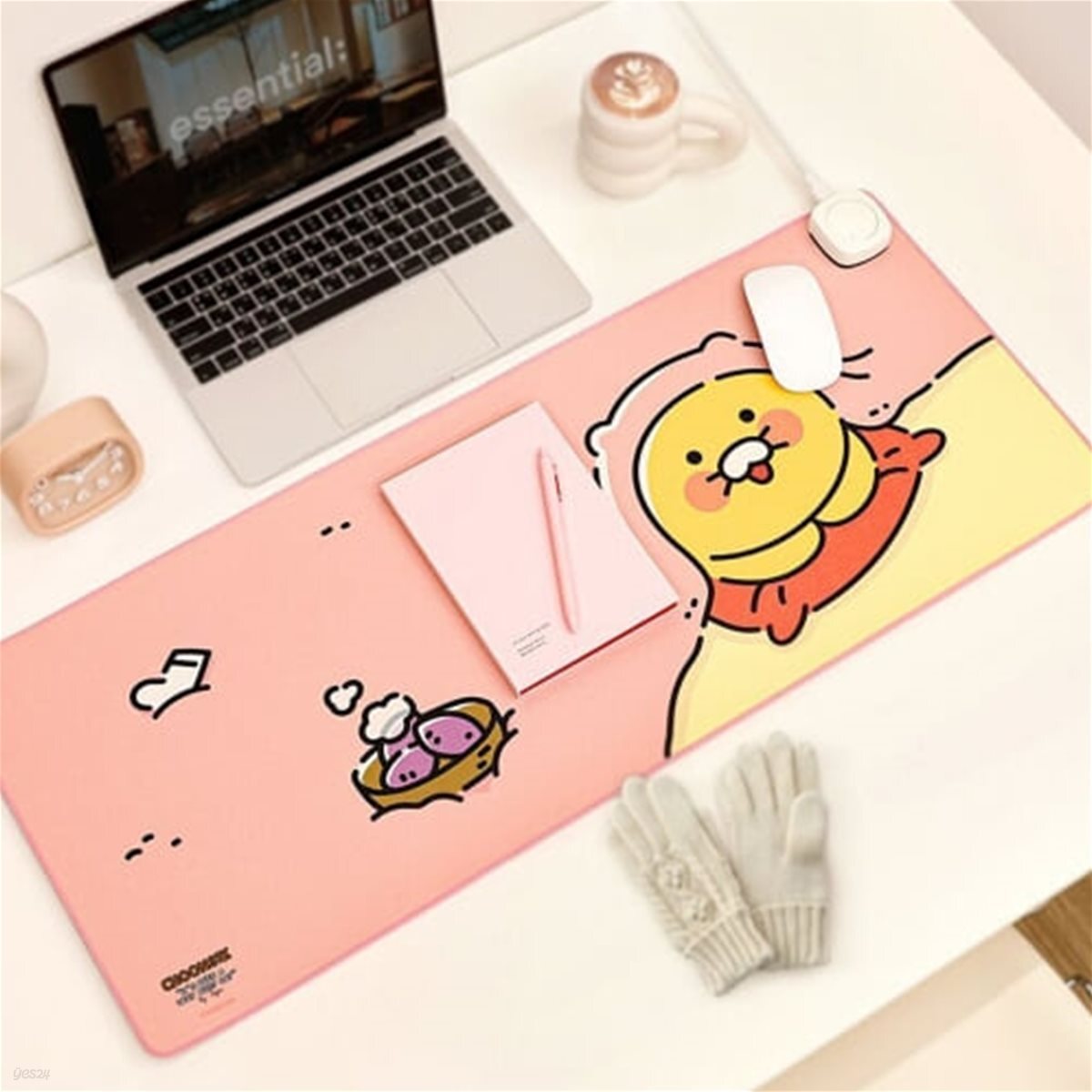 카카오프렌즈 온열 장패드 춘식이 이불속