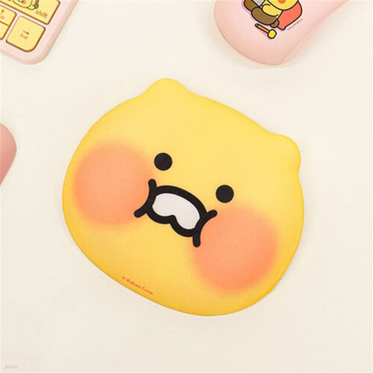 카카오 메모리폼 마우스패드 볼빵빵춘식이 블랙