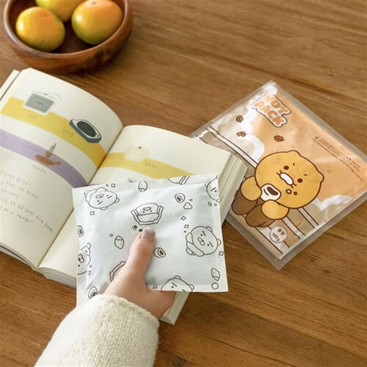 카카오프렌즈 따끈 핫팩 춘식이 찐빵