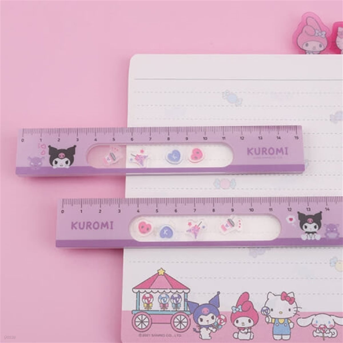 산리오 쉐이커 자 15cm 쿠로미