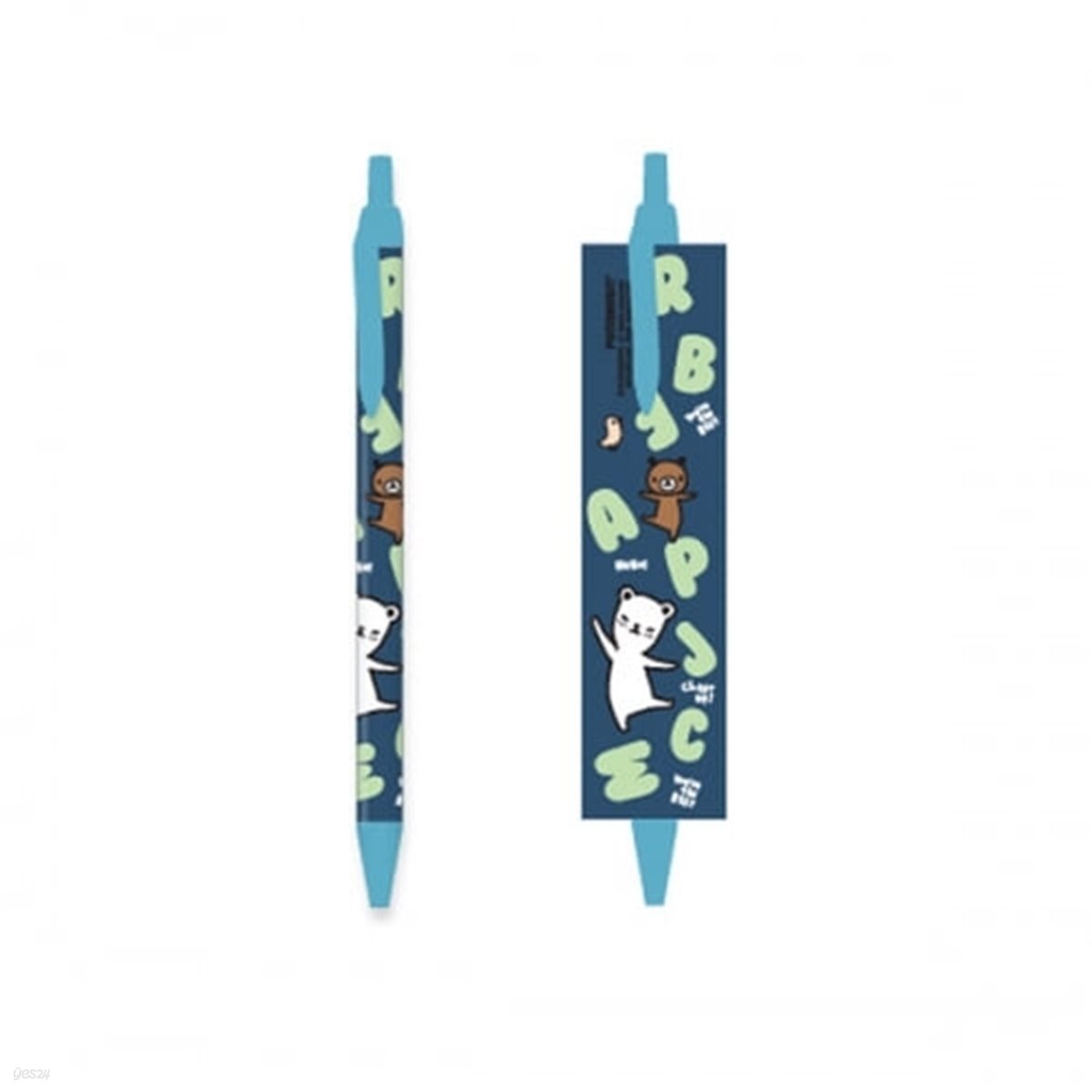 포니브라운 틱톡펜 부하곰 네이비 0.38mm
