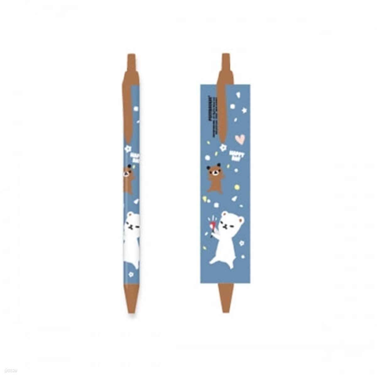 포니브라운 틱톡펜 부하곰 블루 0.38mm