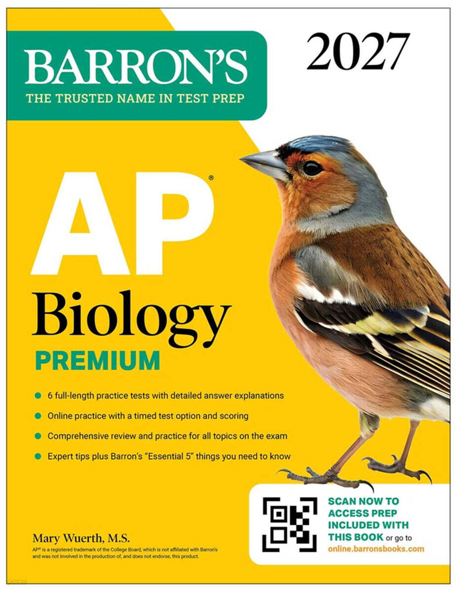 AP Biology Premium, 2027: Prep Book with 6 Practice Tests + Comprehensive Review + Online Practice