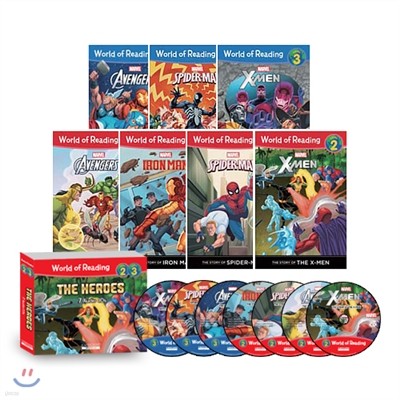    World of Reading Level 2 & 3 : The Heroes 7 Ʈ (Book+CD)