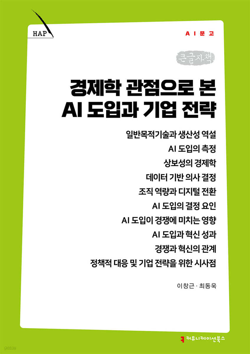경제학 관점으로 본 AI 도입과 기업 전략 （큰글자책）