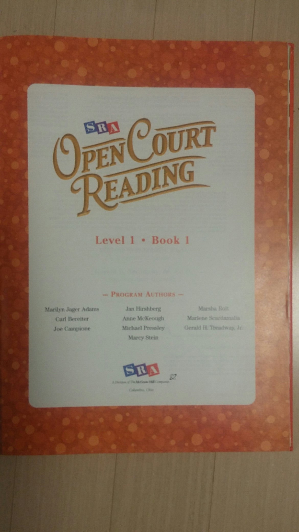 OPEN COURT READING Level1. Book1