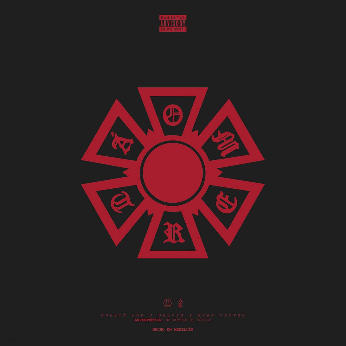 J Balvin &amp; Ryan Castro (제이 발빈 &amp; 라이언 카스트로) - OMERTA [레드 컬러 LP]