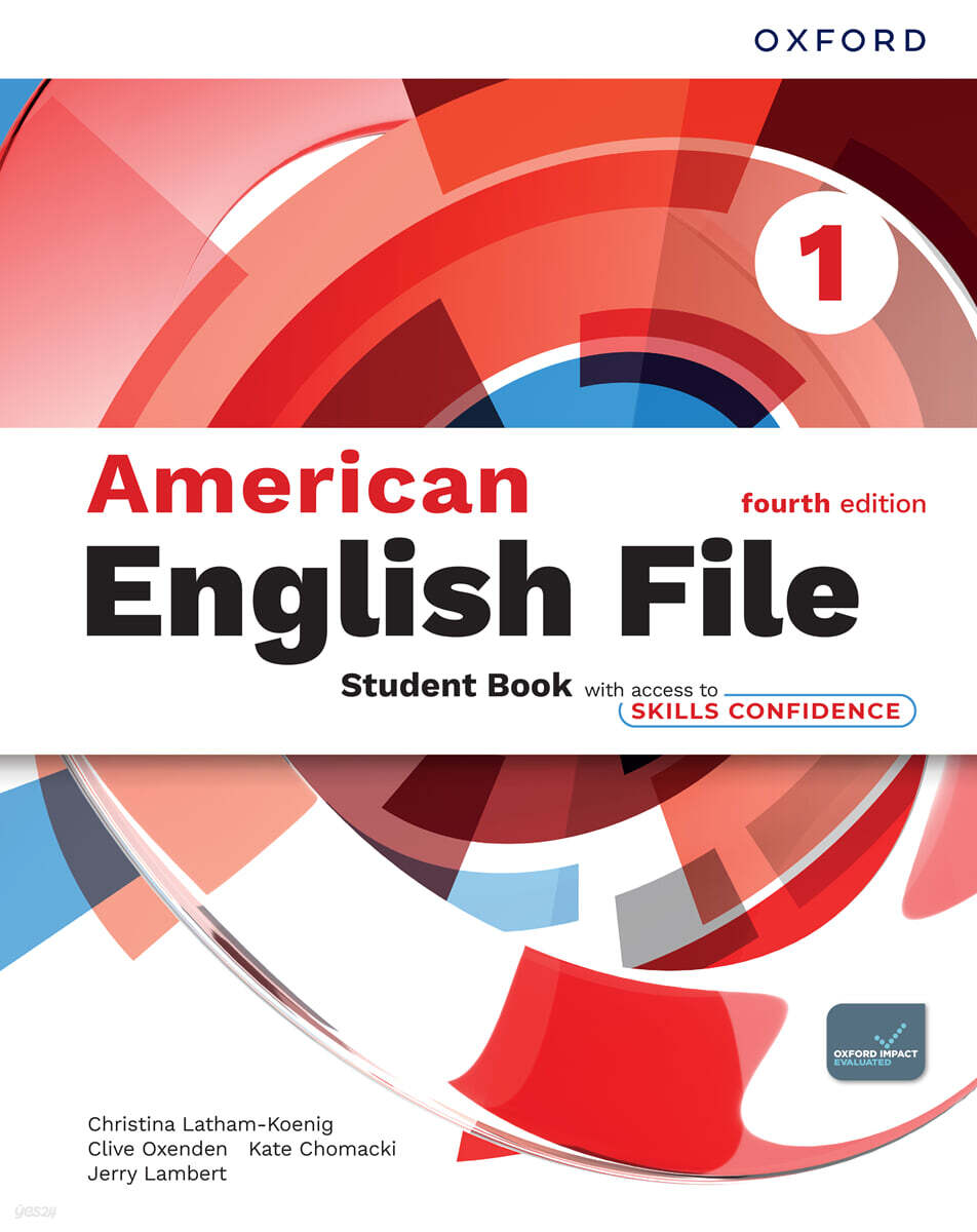 American English File 4/E Level 1 Student Book with access to Skills Confidence