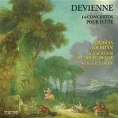 񿣴: 14 ÷Ʈ ְ (Devienne: 14 Flute Concertos) (4CD) - Andras Adorjan