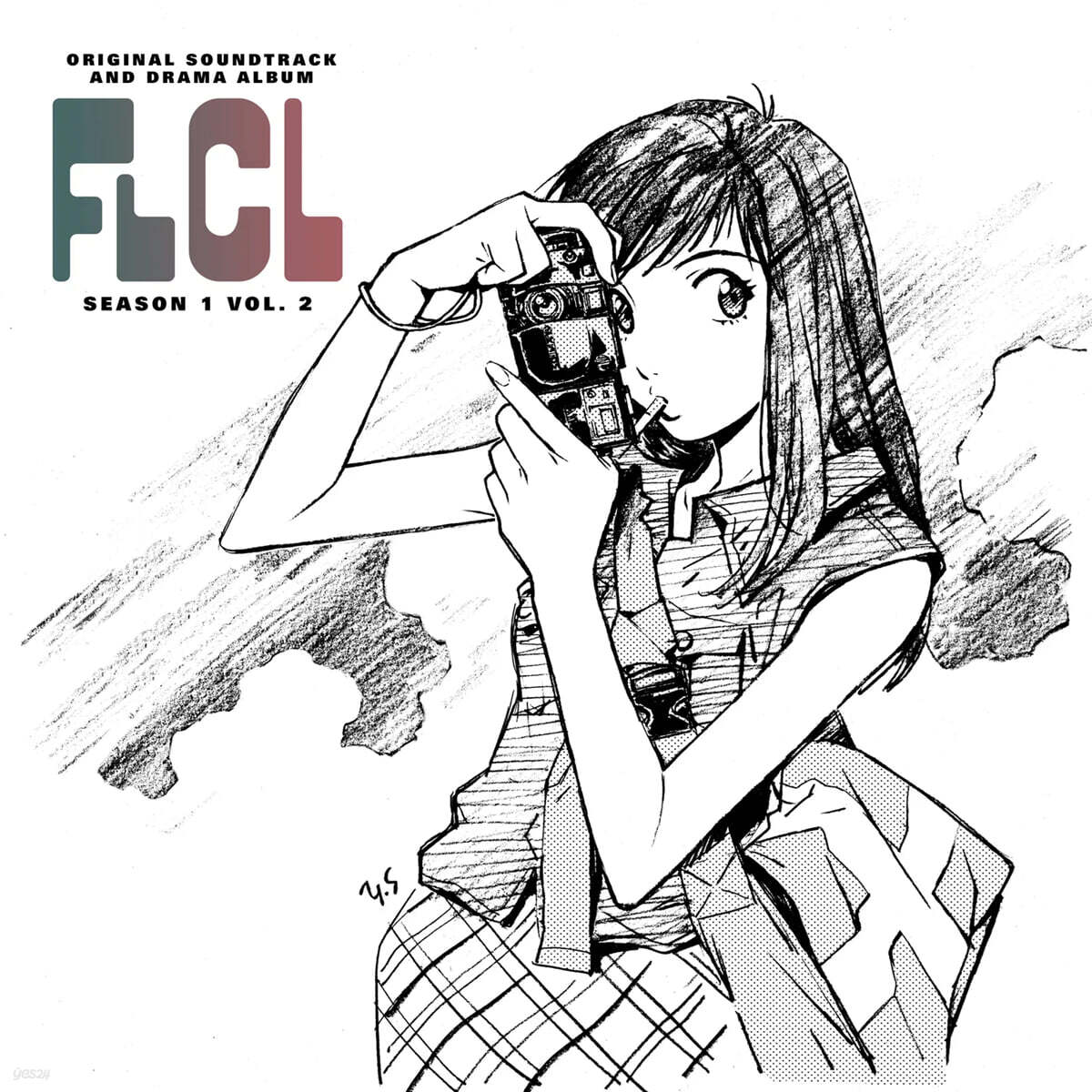 프리크리 시즌 1-2 애니메이션 음악 (FLCL Season 1 Vol. 2 - O.S.T.) [블루 마블 컬러 2LP]