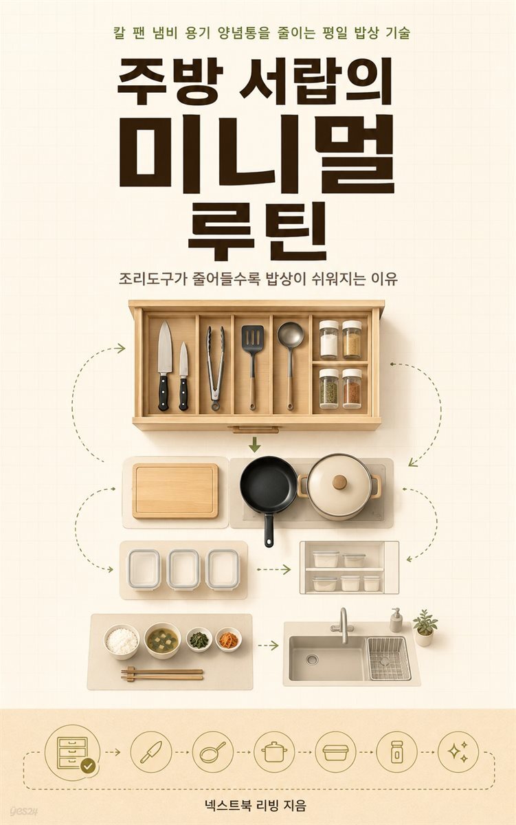 주방 서랍의 미니멀 루틴