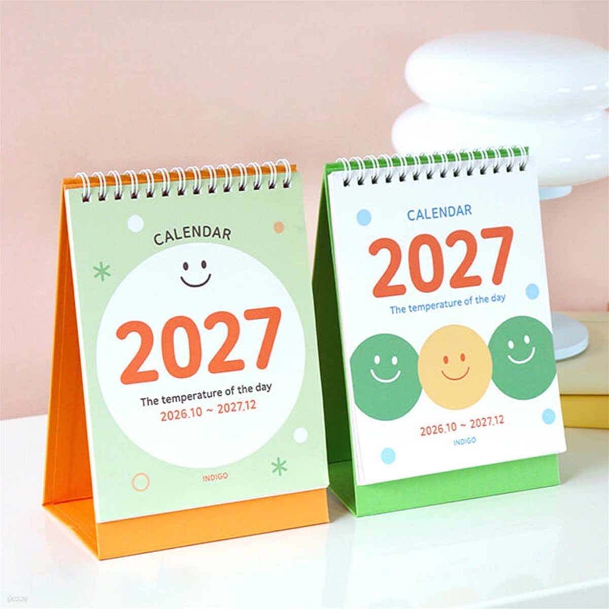 2027 오늘의 온도 탁상 달력 (미니 데스크 캘린더)