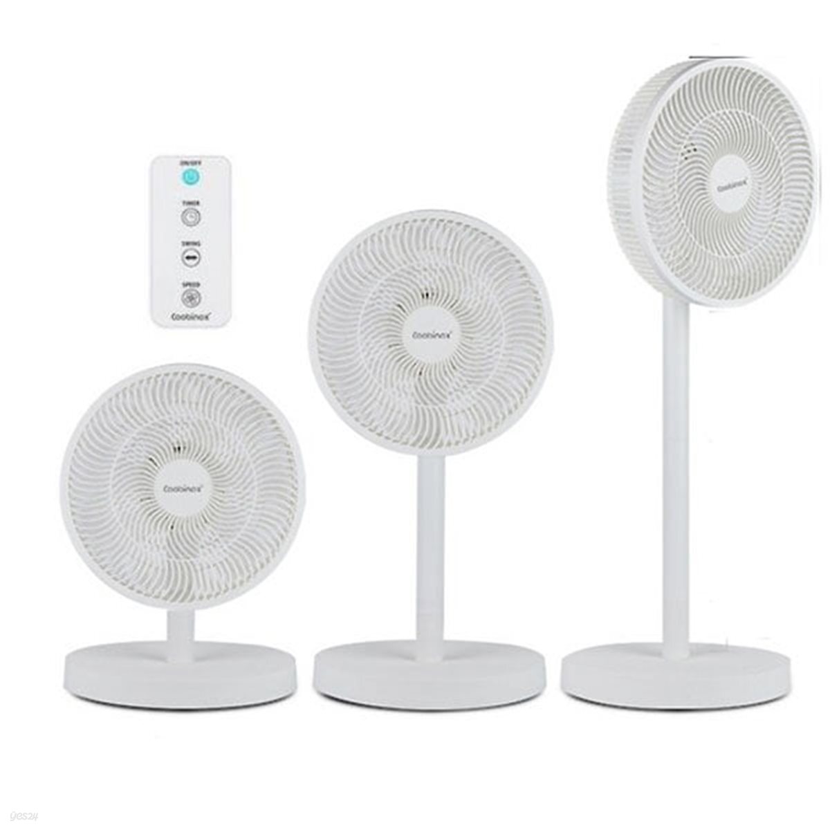[쿠비녹스] 12인치 7엽 리모컨 팬큘레이터 (CX-255DF/간편한 보관/높이조절)