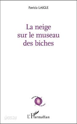 La neige sur le museau des biches