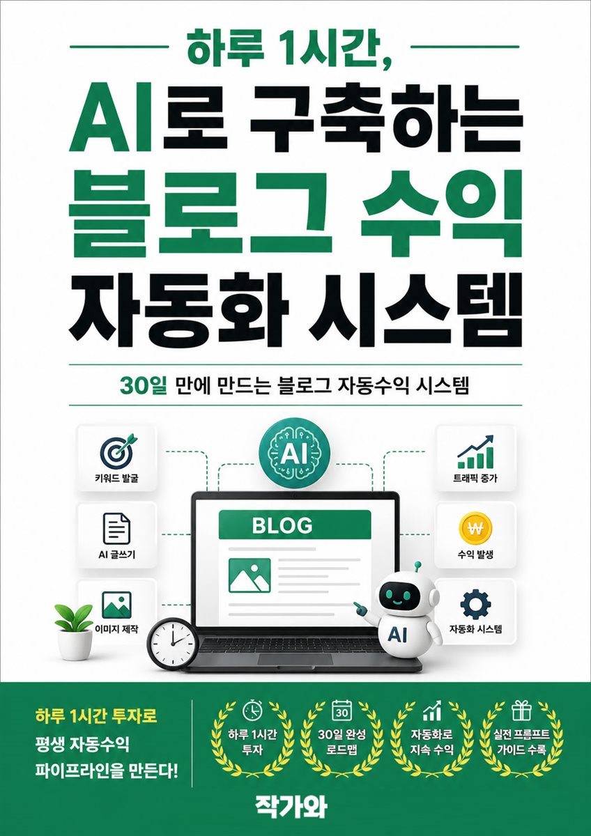 하루1시간 AI로 구축하는 블로그 수익 자동화 시스템