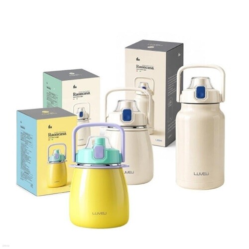 [라온까사] 러뷰 피크닉 원터치 빨대 텀블러 900ml/1300ml