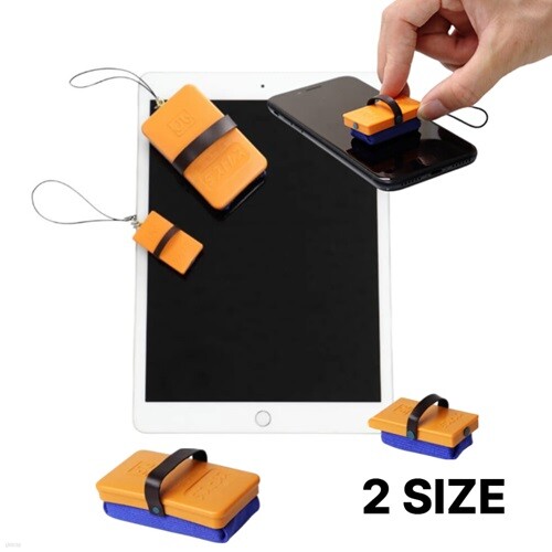 일본 리카가쿠 칠판지우개 액정클리너 키링 모바일SS 테블릿S 2SIZE