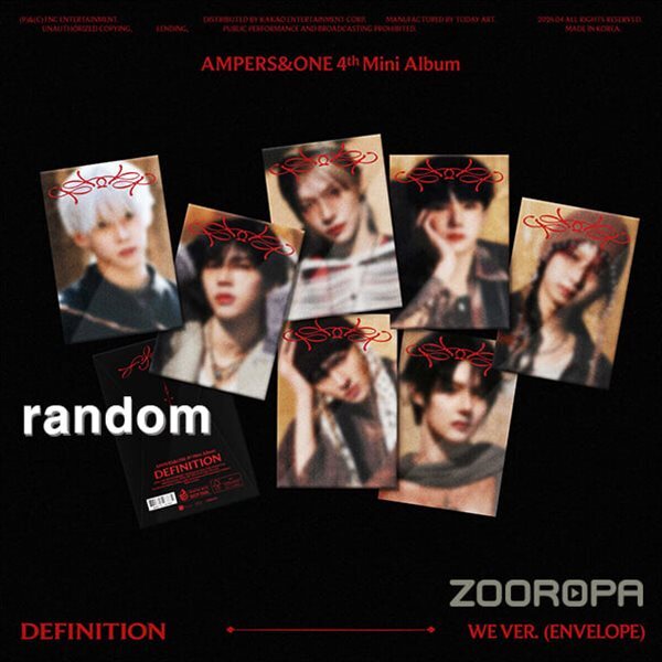 [미개봉/랜덤] AMPERS&ONE 앰퍼샌드원 DEFINITION 4집 미니앨범 WE Ver.