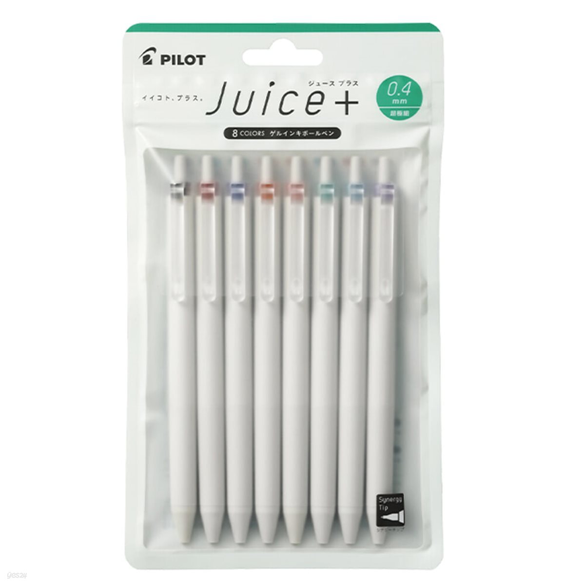 [알앤비]PILOT 파이롯트 쥬스플러스 젤잉크 중성볼펜 0.4mm 8색세트 juice plus
