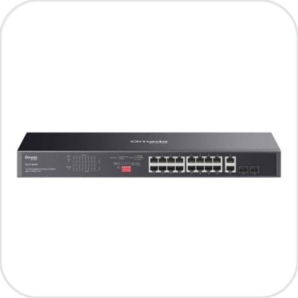 티피링크 DS1018GMP Omada 16포트 PoE＋ 기가비트 랙마운트 스위칭허브