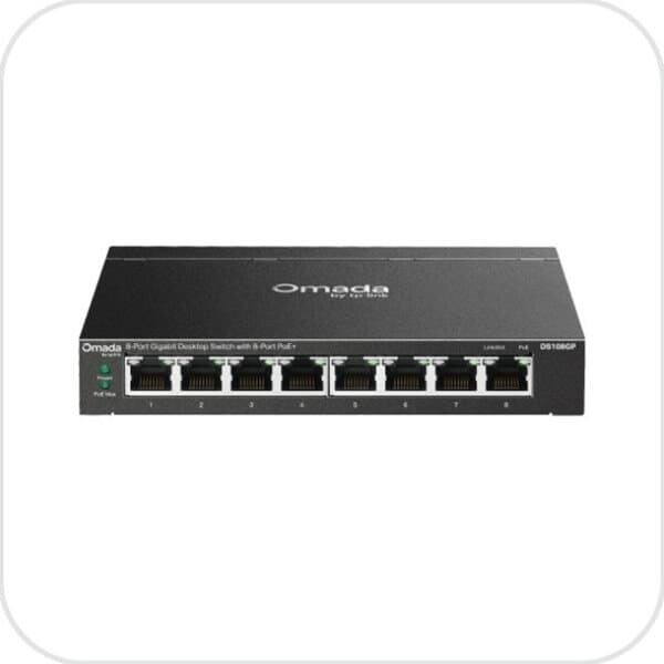 티피링크 DS108GP Omada 8포트 기가비트 데스크탑 스위칭허브 PoE＋ 지원