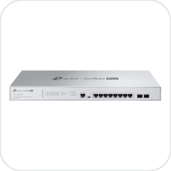 티피링크 S5500-8MHP2XF 8포트 2.5Gbps PoE＋ 240W 포트당 30W omada pro SFP＋ 2슬롯 랙마운트 정적라우팅