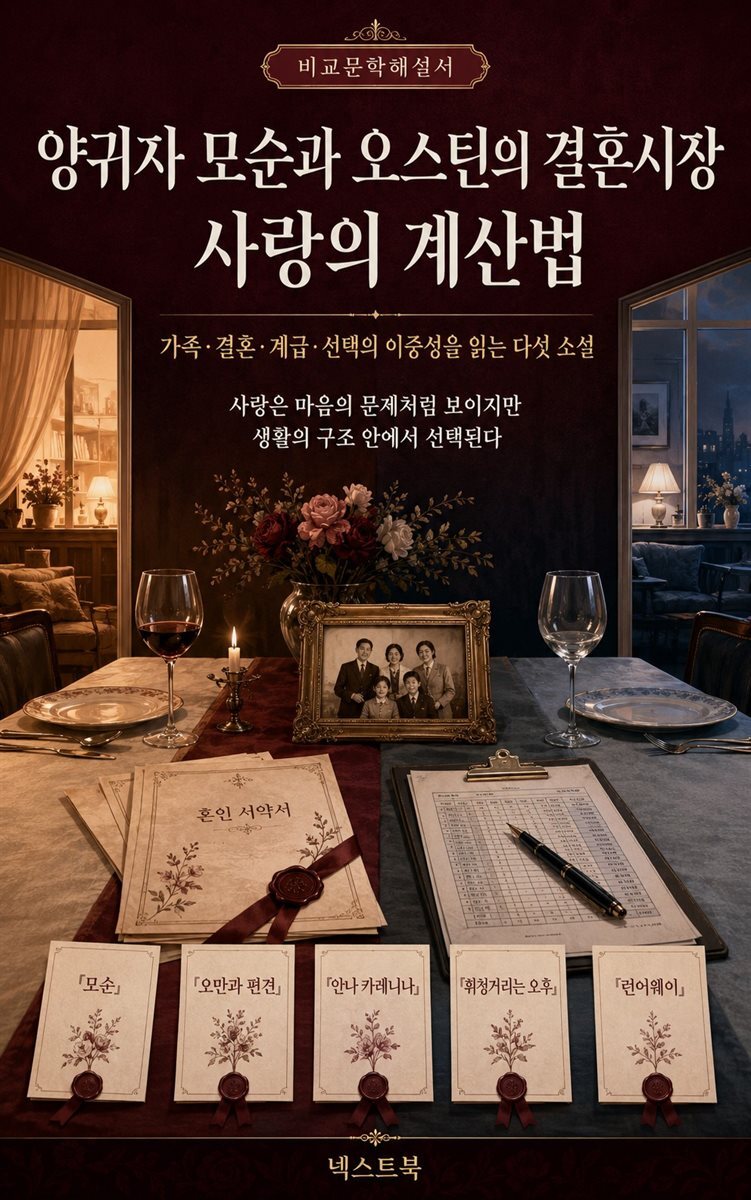 양귀자 모순과 오스틴의 결혼시장, 사랑의 계산법