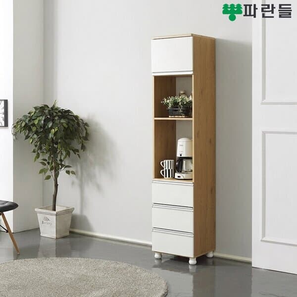 파란들가구 400x1900 키큰 주방 틈새수납장 주방수납장 그릇장