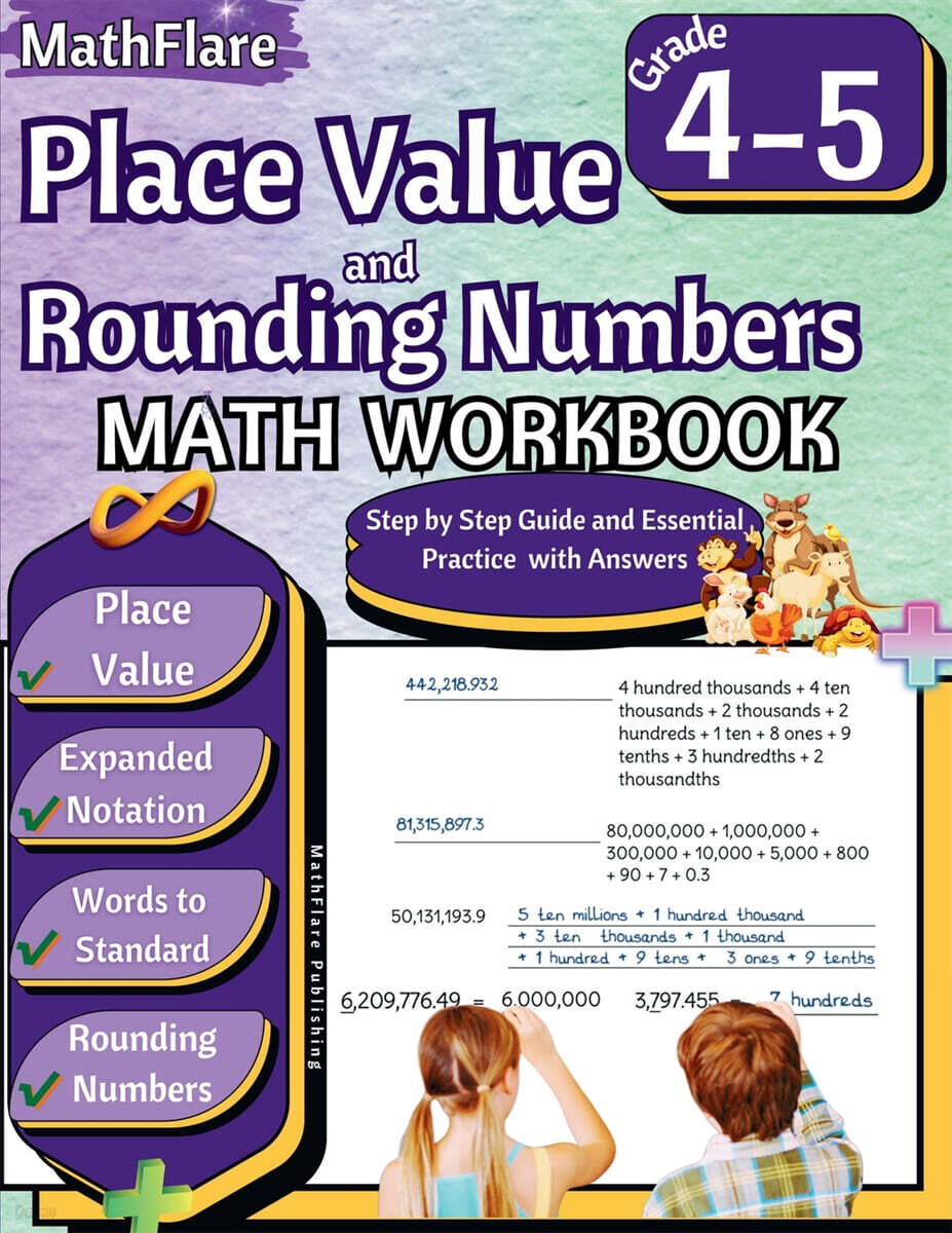 Place Value and Rounding Numbers Workbook 4th and 5th Grade
