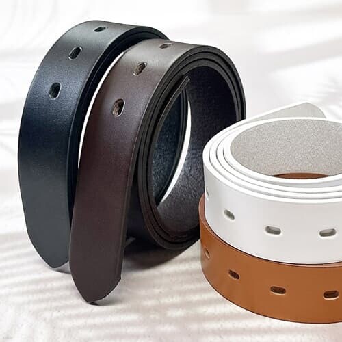 플럼도트 이태리통가죽 폭32mm 골프벨트끈 유공HN09