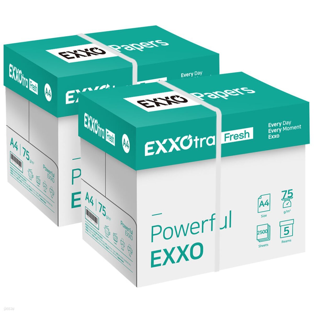 엑소트라 후레쉬(EXXOtra Fresh) A4 복사용지(A4용지) 75g 2BOX(5000매)