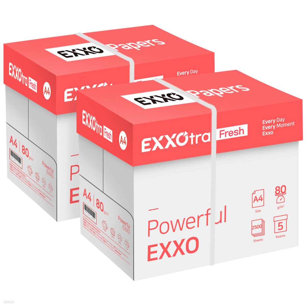 엑소트라 후레쉬(EXXOtra Fresh) A4 복사용지(A4용지) 80g 2BOX(5000매)