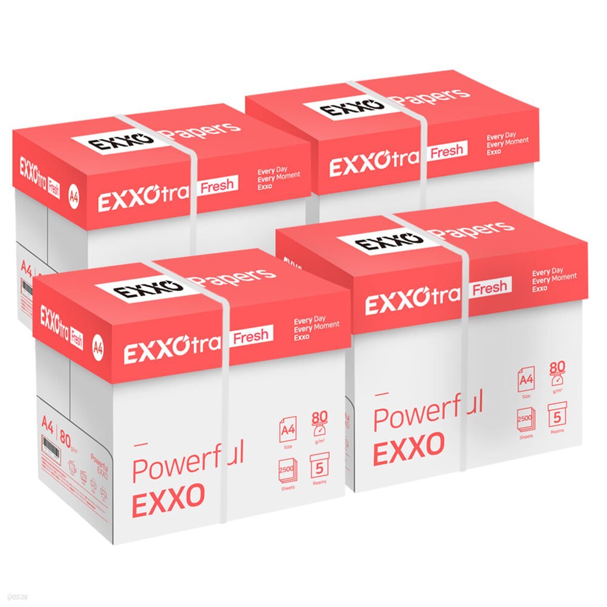 엑소트라 후레쉬(EXXOtra Fresh) A4 복사용지(A4용지) 80g 2500매 4BOX