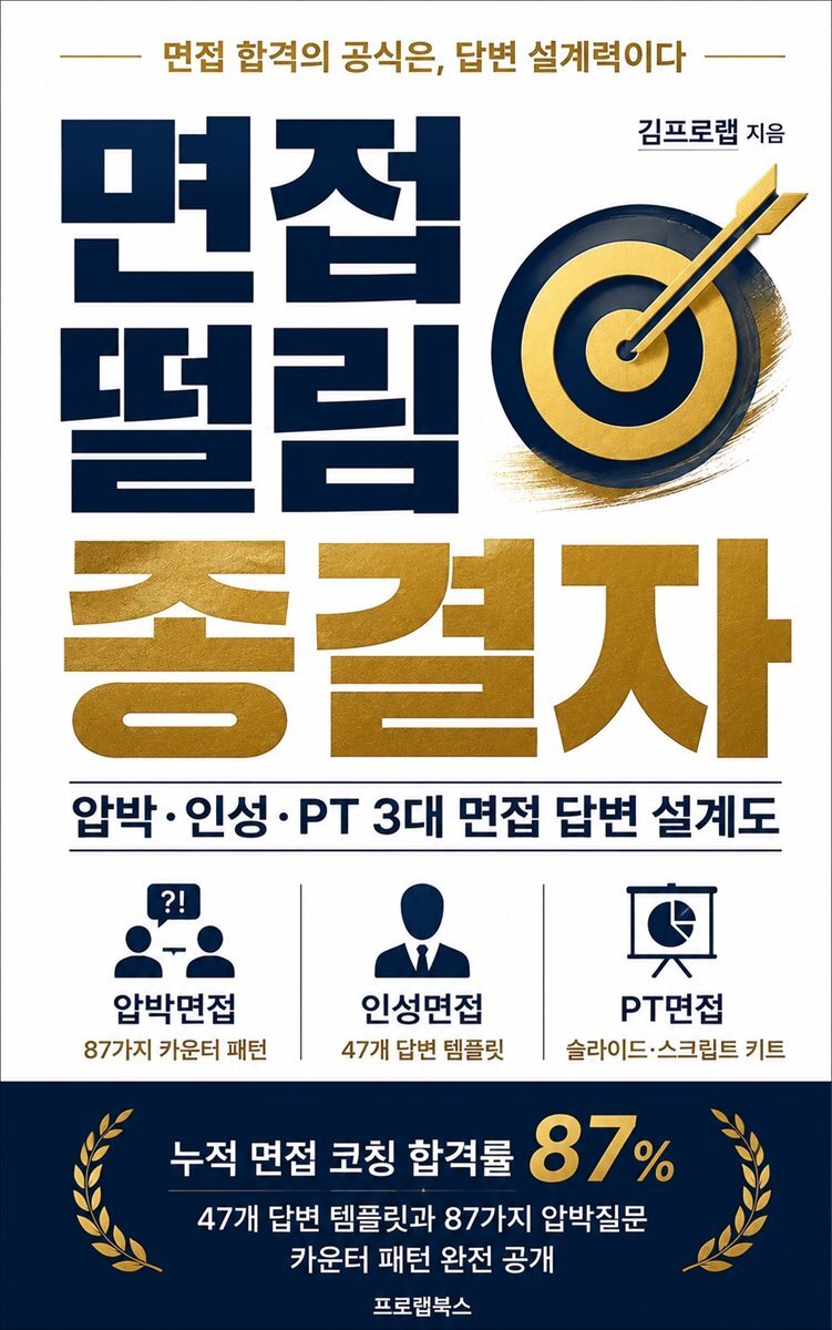 면접 떨림 종결자 압박·인성·PT 3대 면접 답변 설계도