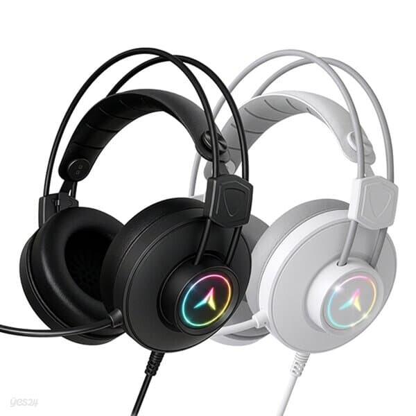 앱코 H58 가상 7.1 RGB ENC MIC 게이밍 헤드셋 (화이트, 정품)