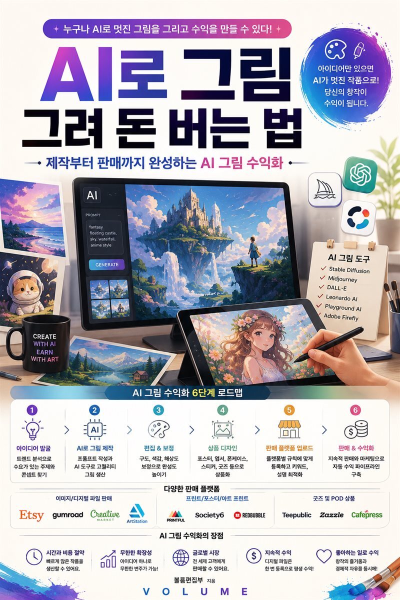 AI로 그림 그려 돈 버는 법