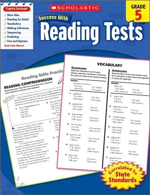 Scholastic Success With Reading Tests, Grade 5