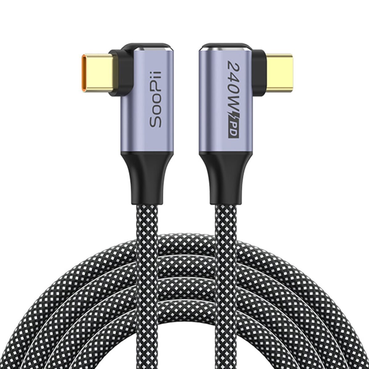 수피 USB C타입 240W 양방향 ㄱ자 초고속충전 케이블 S47DR 1.5m