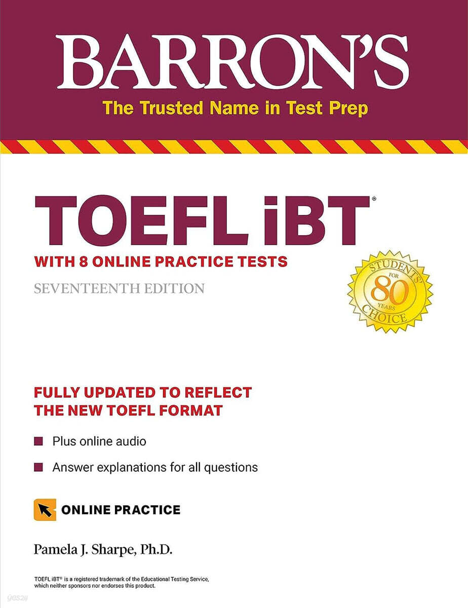 TOEFL IBT: With 8 Online Practice Tests, 17/E