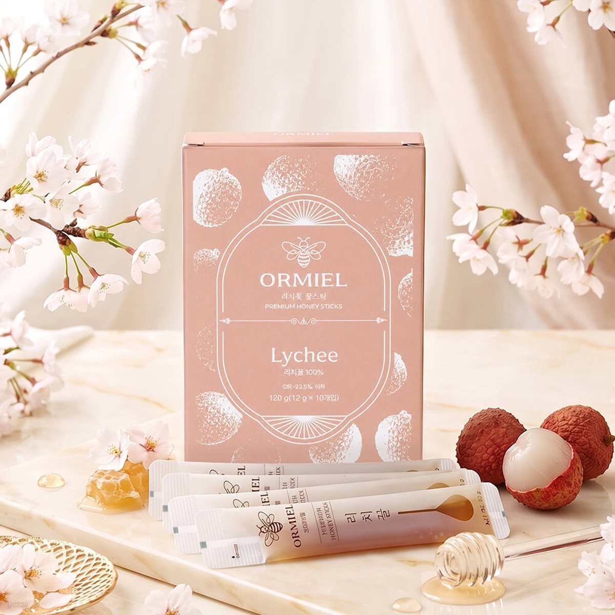 오르미엘 꿀스틱 리치꽃 10P