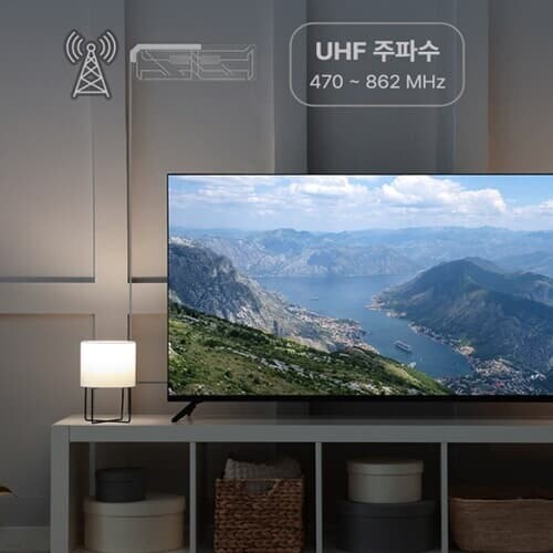 노이즈 제거 지상파 방송 실내 안테나 디지털 TV 수신기 직사각형 FHD UHD 고해상도 지원