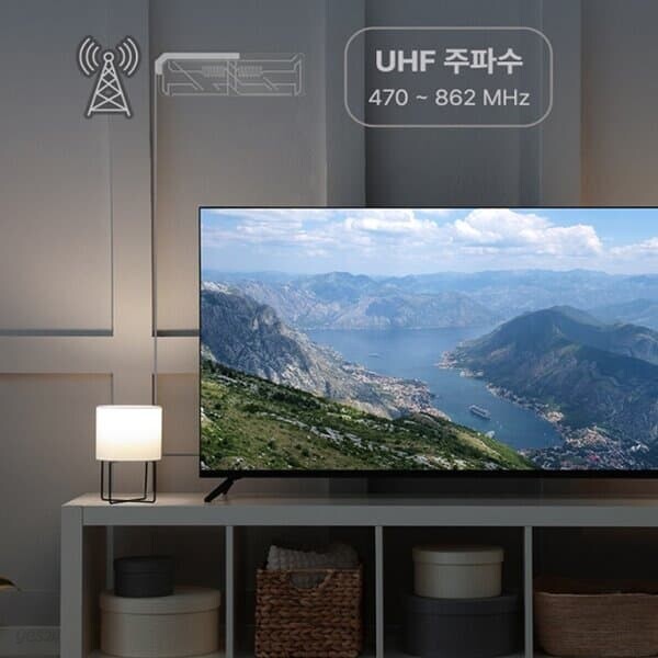 노이즈 제거 지상파 방송 실내 안테나 디지털 TV 수신기 직사각형 FHD UHD 고해상도 지원