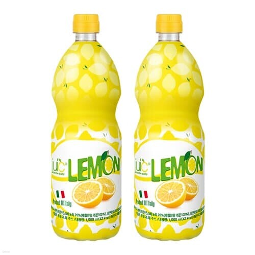 쥬시 레몬주스 1,000ml x 2개