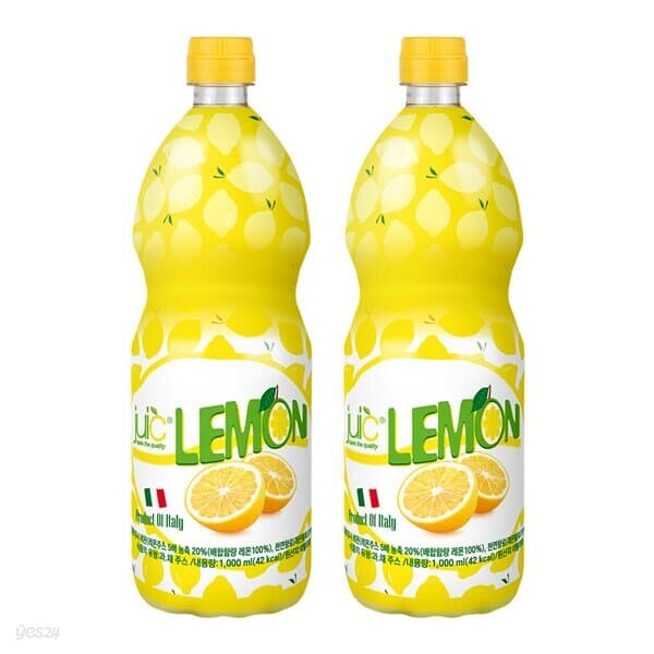 쥬시 레몬주스 1,000ml x 2개