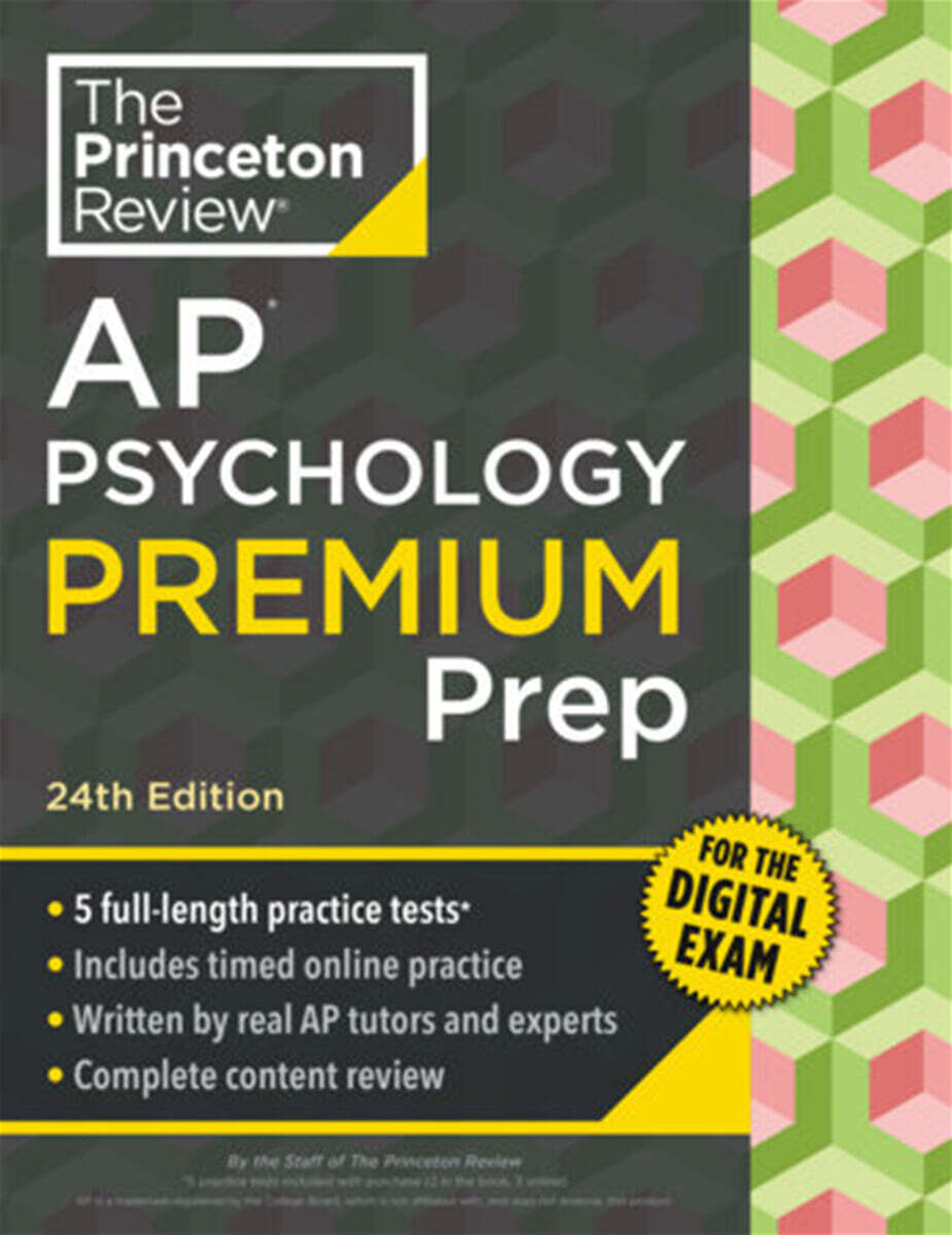 Princeton Review AP Psychology Premium Prep, 24th Edition: 5 Practice Tests + Digital Practice Online + Content Review