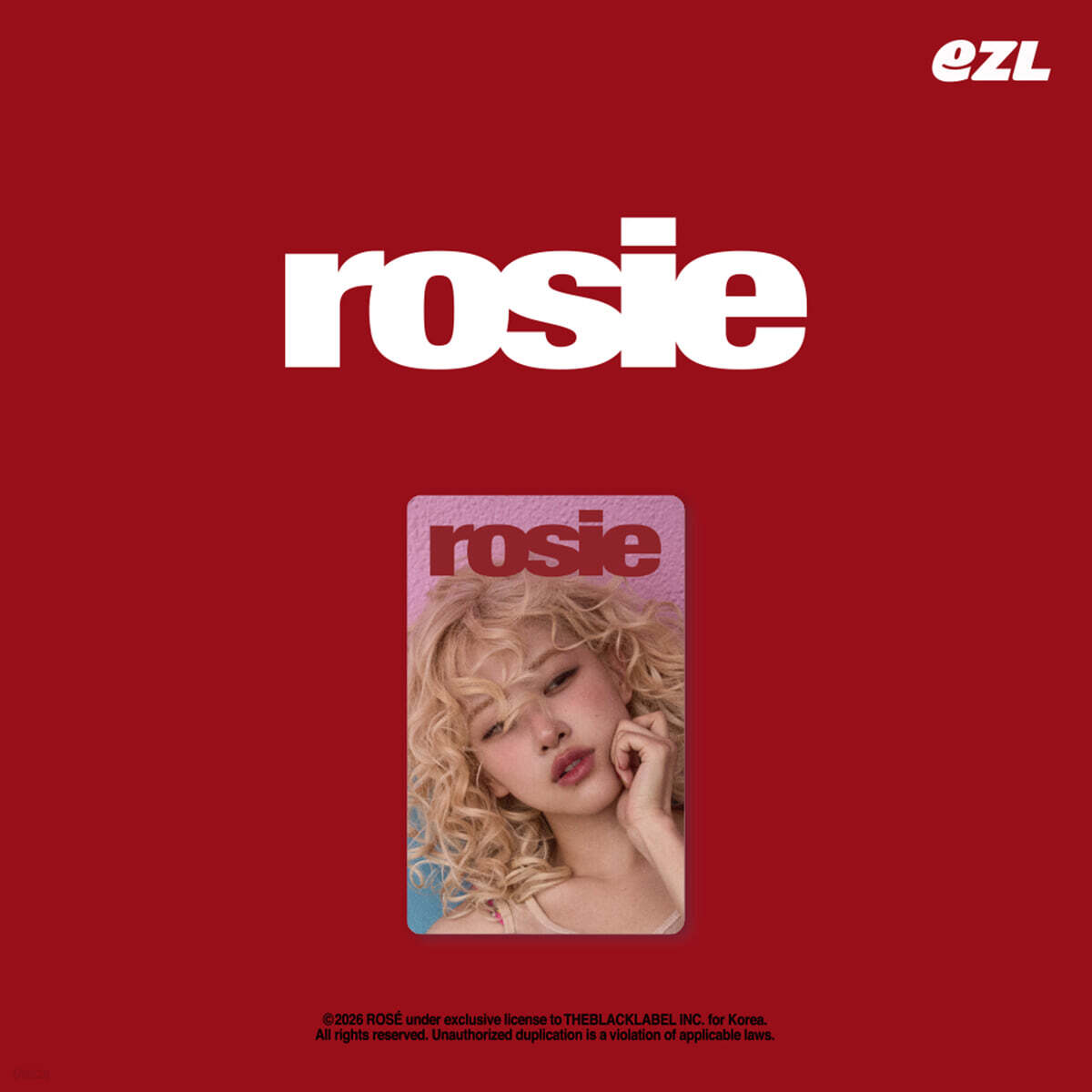 로제 (ROSÉ) - rosie 이즐카드 [A ver.]
