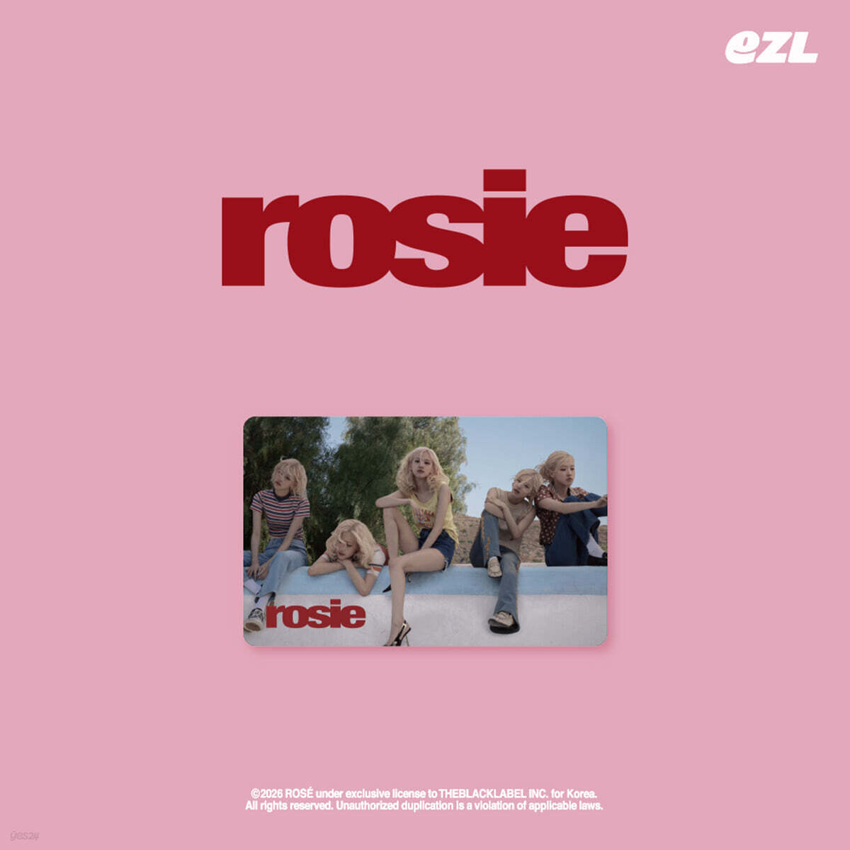 로제 (ROSÉ) - rosie 이즐카드 [B ver.]